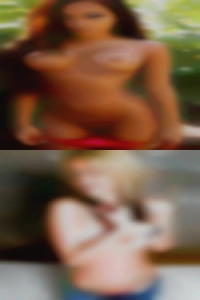 Elk dawned and nude woman.